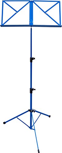 NOTENSTÄNDER + TASCHE - NOTENPULT - BLAU - GROßE AUFLAGE - STABIL - HÖHENVERSTELLBAR VON 50cm - 125cm von MSA