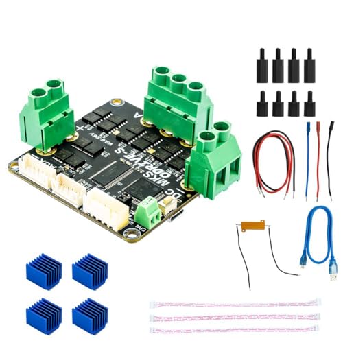 MSCHENZW Controller-Mainboard für ODrive3.6 FOC BLDC-Servo-Mainboard, Multifunktions-Einzelmotor-Controller, Integrierte Lose Teile von MSCHENZW