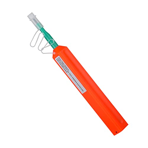 MSDADA 1 Stück Glasfaserreiniger - Glasfaser Reinigungsstifte für SC/FC/ST/E2000 Stecker - über 800 Reinigt Endface Fiber Optic Cleaner(Orange) von MSDADA