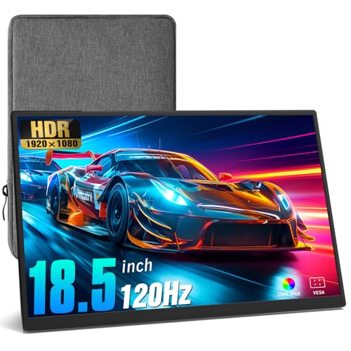 MSDONG 18.5 inch Portable Monitor+ Sleeve 1080P 120Hz 100% sRGB USB-C HDMI Large Portable Monitor for Laptop MacBook Xbox PS4/5 Switch, Travel Monitor with Kickstand VESA Speakers MSDONG 18.5 inch Portable Monitor+ Sleeve 1080P 120Hz 100% sRGB USB-C HDMI Large Portable Monitor for Laptop MacBook Xbox PS4/5 Switch, Travel Monitor with Kickstand VESA Speakers von MSDONG