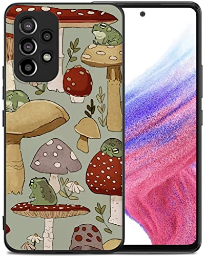 Kompatibel mit Samsung Galaxy A53 Hülle, Retro Pilz Frosch Ästhetisches Muster Design, Ganzkörperschutz Stoßfest Cover Case für Samsung Galaxy A53 5G 6,5 Zoll Kompatibel mit Samsung Galaxy A53 Hülle, Retro Pilz Frosch Ästhetisches Muster Design, Ganzkörperschutz Stoßfest Cover Case für Samsung Galaxy A53 5G 6,5 Zoll von MSEAANBK