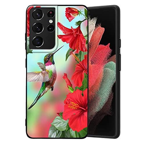 MSEAANBK Kompatibel mit Samsung Galaxy S21 Ultra Hülle, Kolibri Hibiskus Blume Ästhetisches Muster Design, Ganzkörperschutz Stoßfeste Cover Hülle für Samsung Galaxy S21 Ultra 5G 6,8 Zoll MSEAANBK Kompatibel mit Samsung Galaxy S21 Ultra Hülle, Kolibri Hibiskus Blume Ästhetisches Muster Design, Ganzkörperschutz Stoßfeste Cover Hülle für Samsung Galaxy S21 Ultra 5G 6,8 Zoll von MSEAANBK