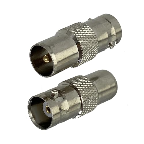 MSEURO 1 stücke Stecker Adapter BNC auf IEC PAL DVB-T Stecker Weibliche Jack RF Koaxial Konverter Draht Terminal Neue Messing Lucky(BNC F to IEC M) von MSEURO