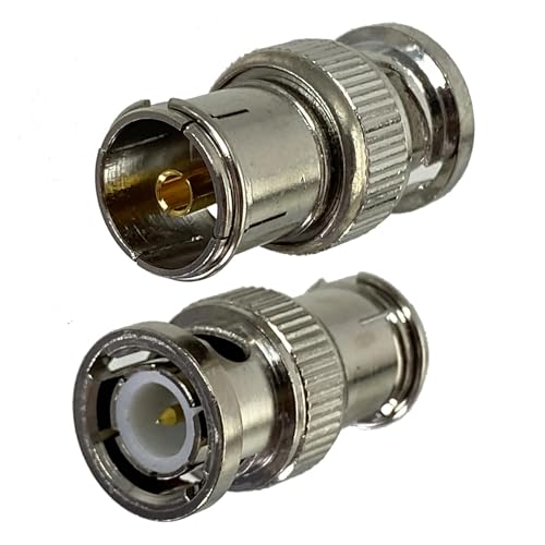 MSEURO 1 stücke Stecker Adapter BNC auf IEC PAL DVB-T Stecker Weibliche Jack RF Koaxial Konverter Draht Terminal Neue Messing Lucky(BNC M to IEC F) von MSEURO