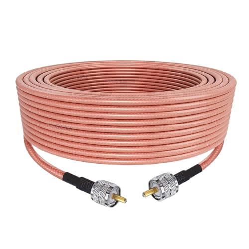 MSEURO RG142 Koaxialkabel UHF Stecker auf Stecker Digitales Koaxialkabel Hochleistungs-UHF-CB-Antennenkabel for Amateurfunk/VHF Lucky(9.8ft) von MSEURO
