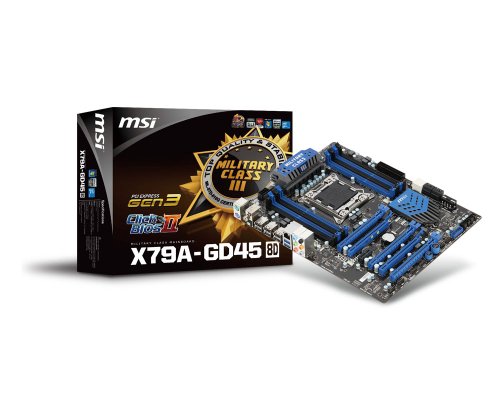MIS X79A-GD45 Mainboard Sockel LGA2011 X79 8X DDR3 Speicher ATX von MSI