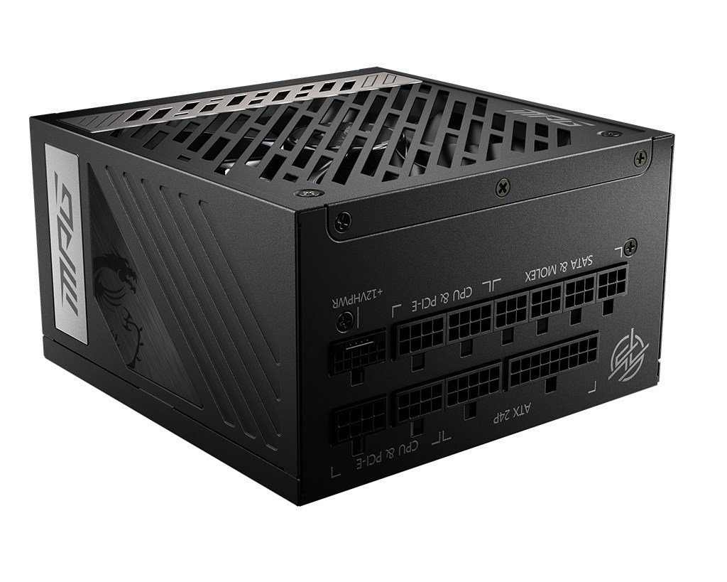 MSI 306-7ZP7C11-CE0 MPG A1000G PCIE5 1000 W 20+4 pin ATX Netzteil von MSI