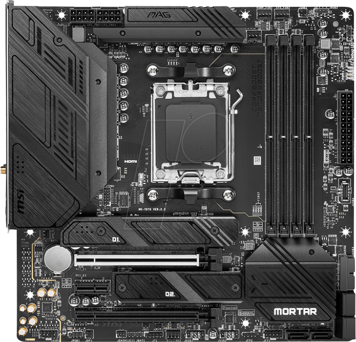 MSI 7D76-001R - MSI MAG B650M Mortar WIFI (AM5) von MSI
