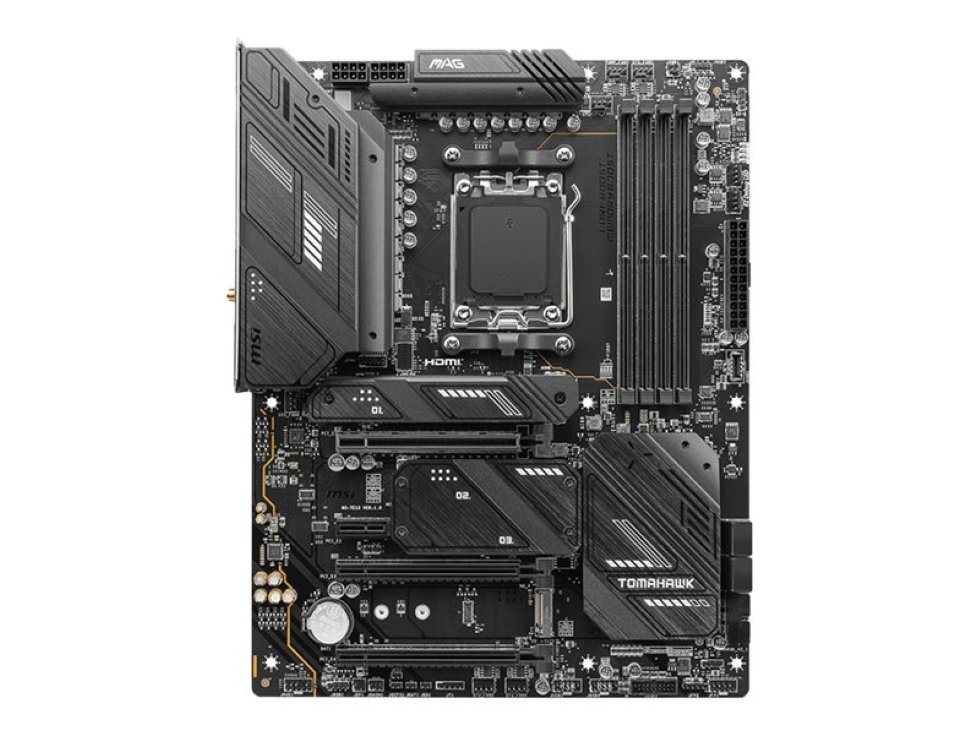 MSI 7E12-001R MAG X670E TOMAHAWK WIFI AMD X670 Buchse AM5 ATX Mainboard MSI 7E12-001R MAG X670E TOMAHAWK WIFI AMD X670 Buchse AM5 ATX Mainboard von MSI