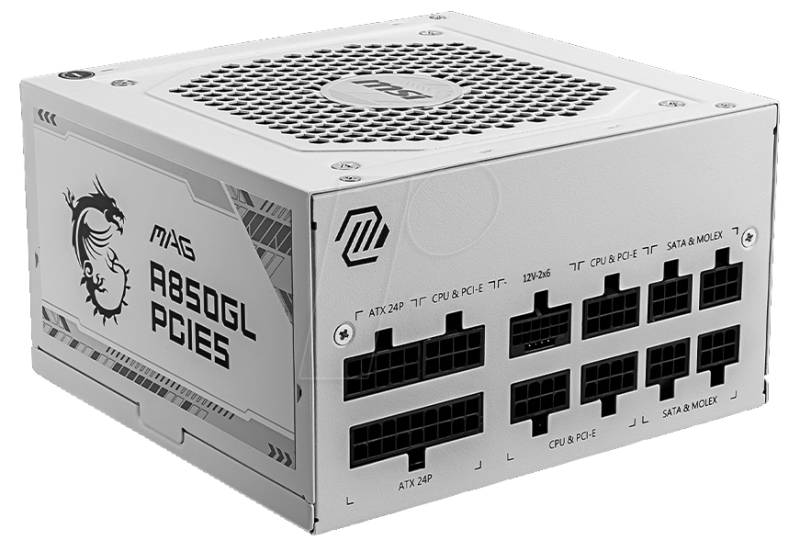 MSI 7ZP8A24-CE0 - MSI MAG A850GL PCIE5 WHITE von MSI