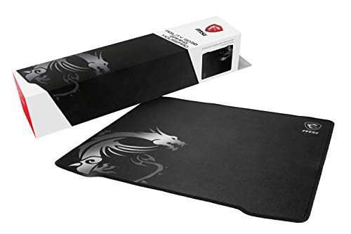 MSI AGILITY GD30 - XL Gaming Mauspad, Gaming Oberfläche mit Seidentextur, weiche gesäumte Kanten, rutschfeste Unterlage - 450 x 400 x 3 mm von MSI