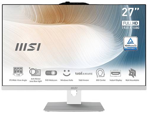 MSI All-in-One PC Modern AM272P 12M-018DE 68.6cm (27 Zoll) Full HD Intel® Core™ i5 i5-1240P 8GB R von MSI