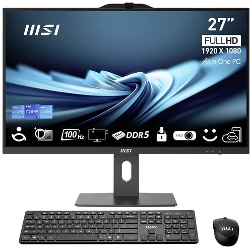 MSI All-in-One PC PRO AP272P 14M-605DE 68.6cm (27 Zoll) Full HD Intel® Core™ i5 i5-14400 16GB RAM von MSI