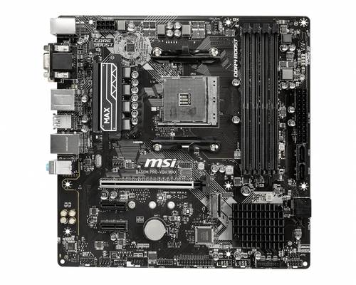 MSI B450M PRO-VDH Max Mainboard Sockel (PC) AMD AM4 Formfaktor (Details) Micro-ATX Mainboard-Chipsat von MSI