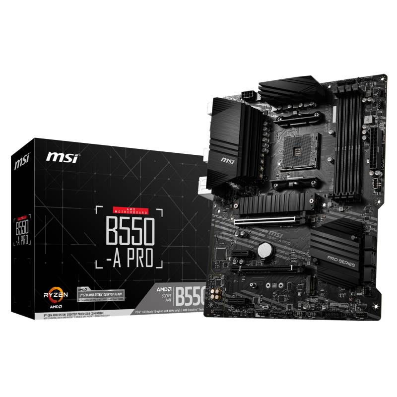 MSI B550-A Pro Mainboard Sockel AM4 von MSI