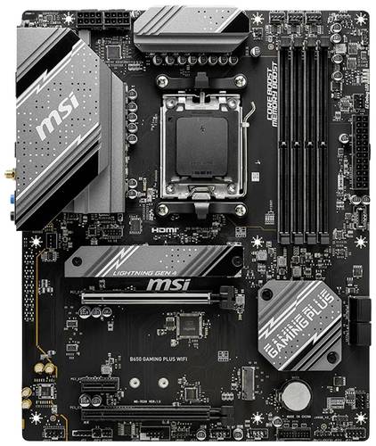 MSI B650 GAMING PLUS WIFI Mainboard Sockel (PC) AMD AM5 Formfaktor (Details) ATX Mainboard-Chipsatz von MSI