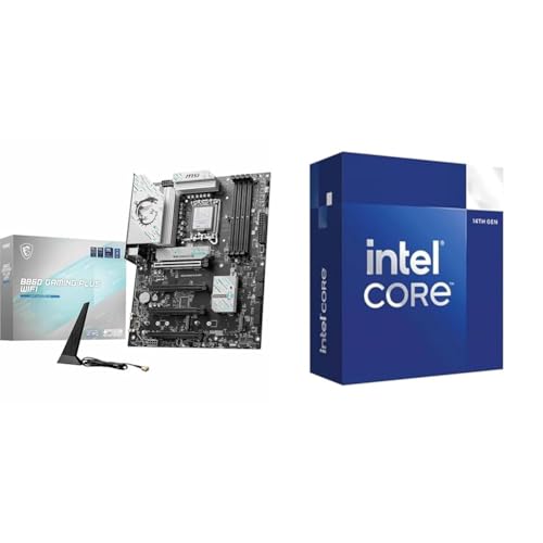 MSI B860 Gaming Plus WiFi Mainboard + Intel® Core™ i5 Desktop-Prozessor 14400 10 Kerne von MSI