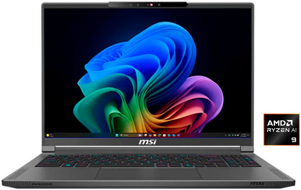 MSI Creator A16 AI+ A3HVGG-047 Gaming-Notebook (40,7 cm/16 Zoll, AMD Ryzen™ AI 9 365, GeForce® RTX 4070, 1000 GB SSD) von MSI