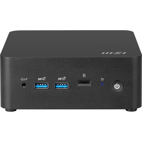 MSI Cubi NUC 1MG-023DE - Intel Core 3 Prozessor 100U, 8GB DDR5, 256GB M.2 SSD, USB 10Gbps Typ A Anschlüsse, Thunderbolt 4 & HDMI 2.1, Wi-Fi 6E, Bluetooth 5.3 - schwarz, Windows 11 Pro MSI Cubi NUC 1MG-023DE - Intel Core 3 Prozessor 100U, 8GB DDR5, 256GB M.2 SSD, USB 10Gbps Typ A Anschlüsse, Thunderbolt 4 & HDMI 2.1, Wi-Fi 6E, Bluetooth 5.3 - schwarz, Windows 11 Pro von MSI