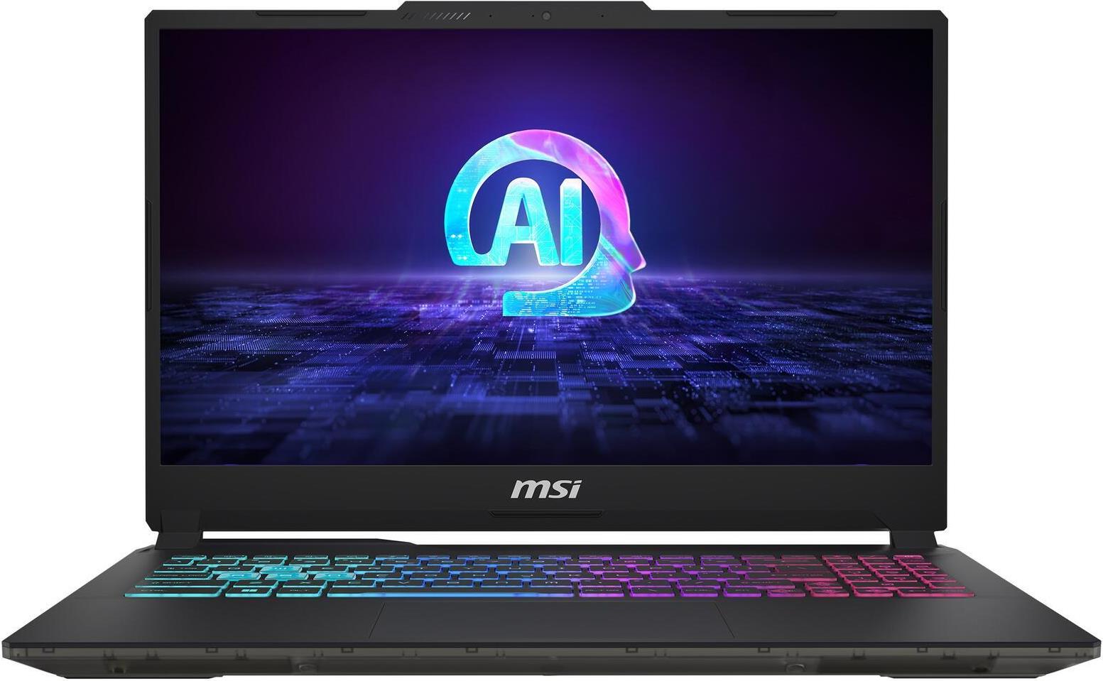MSI Cyborg 15 AI A1VF-033 Translucent Black Blue Backlit Gaming Keyboard 15.6 FHD - Notebook - 1.000 GB - NVMe - 8 GB - DDR5 - 15,6  - Windows 11 Home (0015K2-033) von MSI