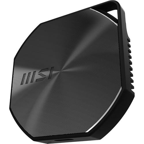 MSI DATAMAG 20Gbps 2TB - 1.600 MB/s lesen, 1.500 MB/s schreiben, magnetische Portable SSD für kompatible Konsole, PC und iPhone/Android von MSI