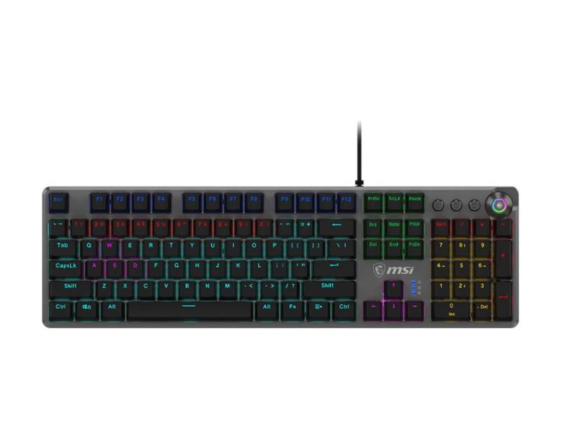 MSI FORGE GK-310 RED Gaming Keyboard, verkabelt Tastatur von MSI