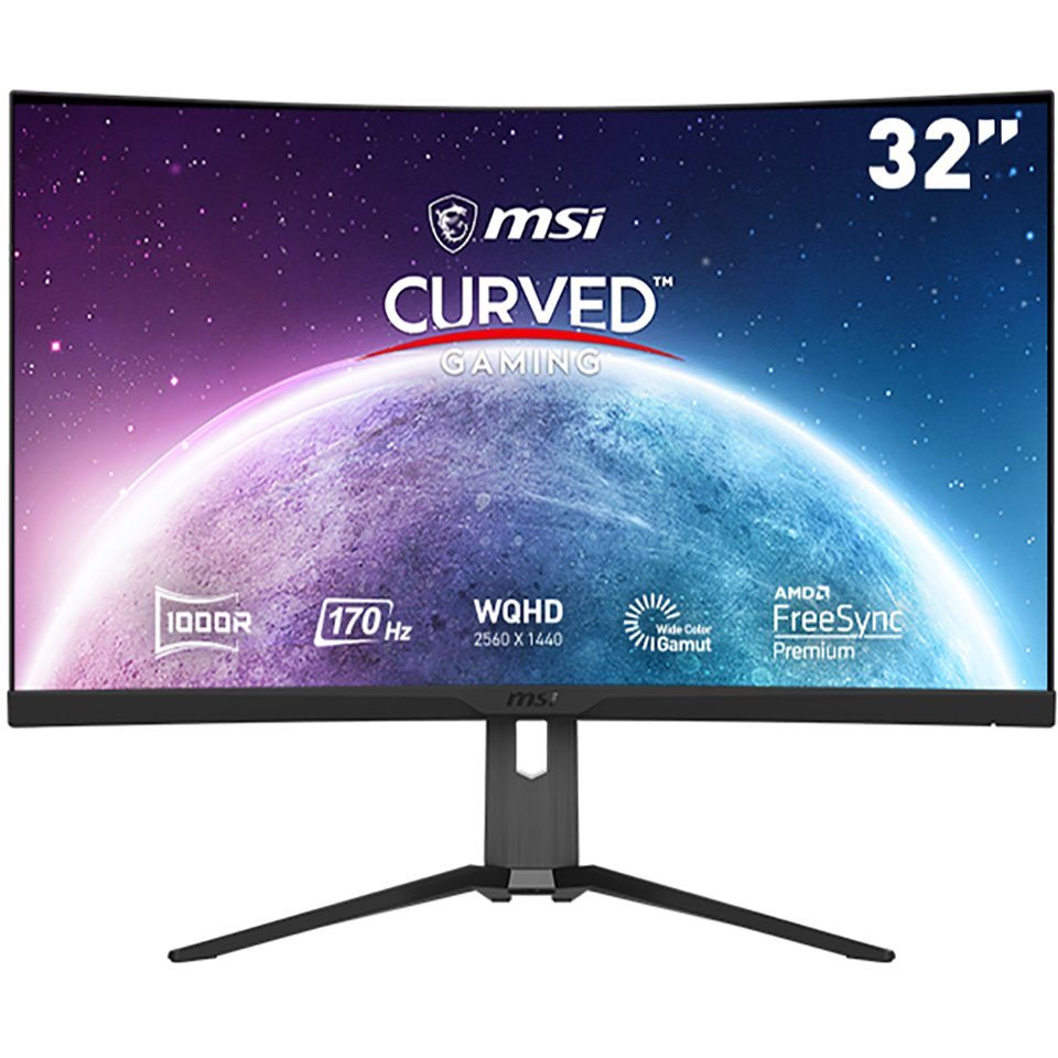 MSI G322CQP Curved-Gaming-LED-Monitor (80 cm/31,5 , 2560 x 1440 px, WQHD, 1 ms Reaktionszeit, 170 Hz, VA LED)" von MSI