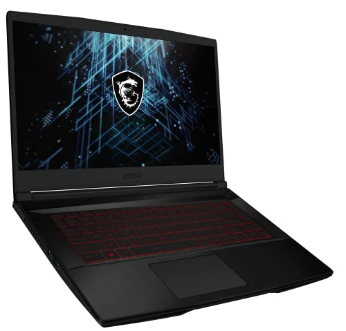 MSI GF63 Thin Gaming Laptop | 15.6" FHD 144 Hz Display | Intel Core i7-11800H | 16GB RAM | 512GB SSD Speicher | Nvidia RTX 3050 Grafik | QWERTZ Tastatur | Windows 11 von MSI