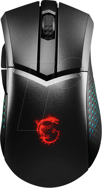 MSI GM51WL - Gaming-Maus (Mouse), USB/Funk/Bluetooth, RGB, schwarz von MSI