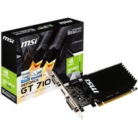 MSI GeForce GT 710 2GB DDR3 Grafikkarte DVI/VGA/HDMI Low Profile passiv MSI GeForce GT 710 2GB DDR3 Grafikkarte DVI/VGA/HDMI Low Profile passiv von MSI