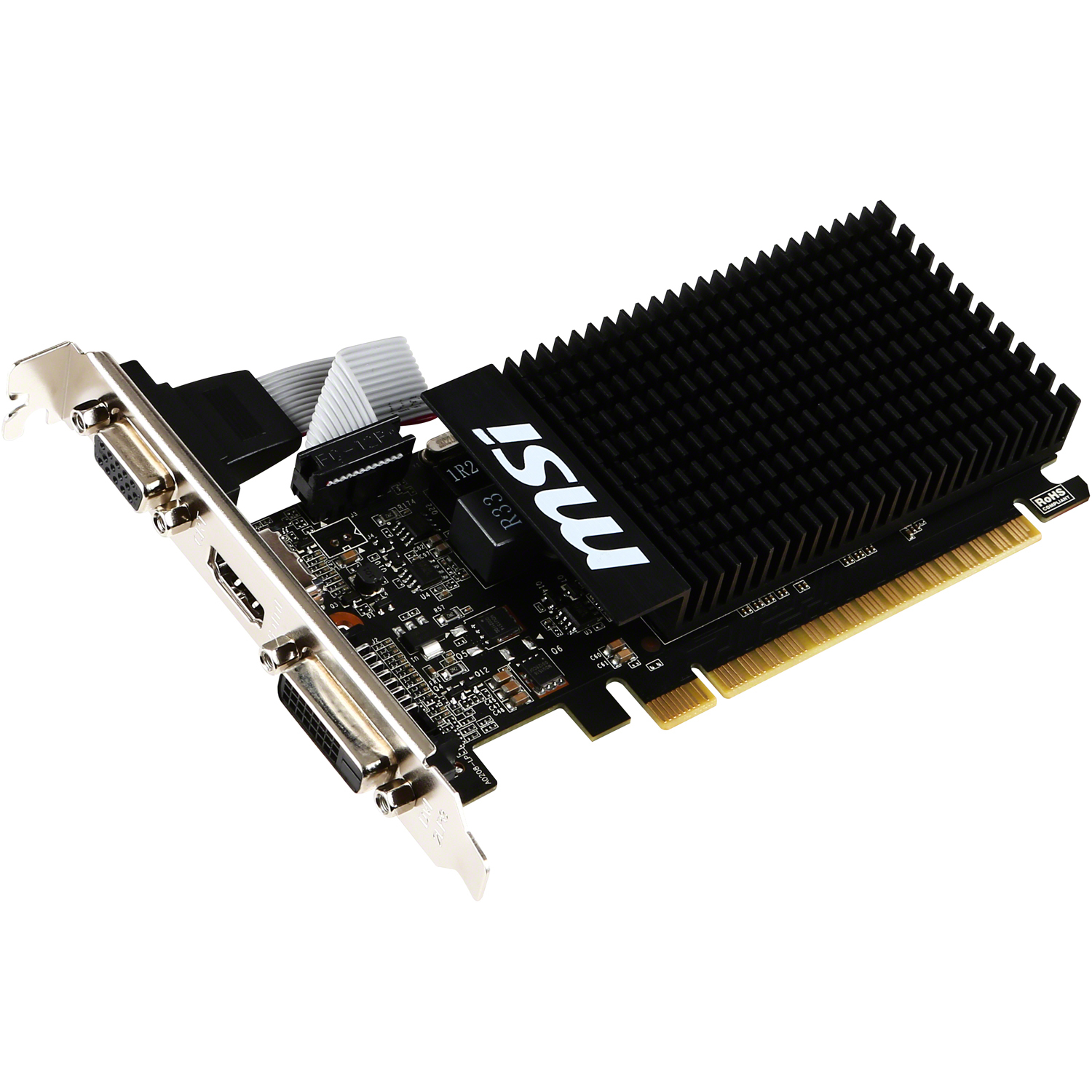 MSI GeForce GT 710 2GD3H LP 2GB DDR3 Grafikkarte - VGA/DVI/HDMI MSI GeForce GT 710 2GD3H LP 2GB DDR3 Grafikkarte - VGA/DVI/HDMI von MSI