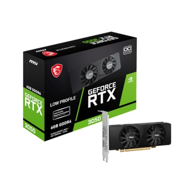 MSI GeForce RTX 3050 LP 6G OC 6GB GDDR6 Grafikkarte 1xDP/HDMI von MSI
