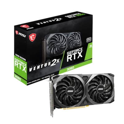 MSI GeForce RTX 3060 Ventus 2X OC 12GB GDDR6 Grafikkarte 3xDP/HDMI von MSI