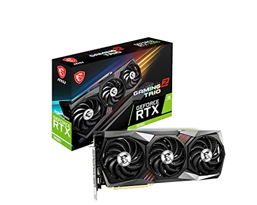 MSI GeForce RTX 3080 Gaming Z Trio 10G LHR Gaming Grafikkarte - NVIDIA RTX 3080 LHR, GPU 1830 MHz, 10 GB GDDR6X Speicher von MSI