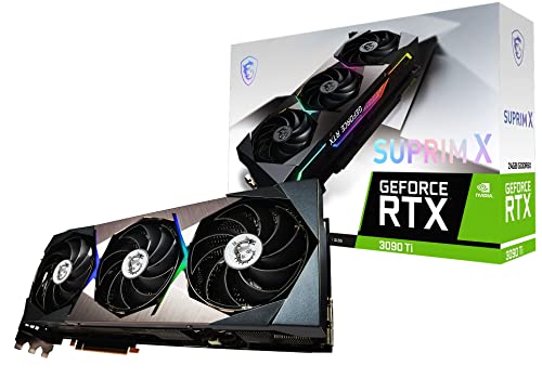 MSI GeForce RTX 3090 Ti SUPRIM X 24G Gaming Grafikkarte - NVIDIA RTX 3090 Ti, 24 GB Speicher von MSI