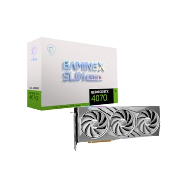 MSI GeForce RTX 4070 12GB Gaming X Slim White Grafikkarte 3xDP/HDMI von MSI