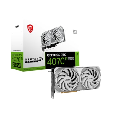 MSI GeForce RTX 4070Ti Super 16GB VENTUS 2X White OC Grafikkarte 3xDP/HDMI von MSI
