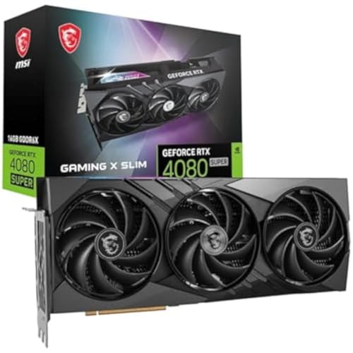 MSI GeForce RTX 4080 SUPER 16G Gaming X Slim Grafikkarte - RTX 4080 GPU, 16GB GDDR6X (23Gbps/256-bit), PCIe 4.0, TRI FROZR 3, HDMI 2.1, DisplayPort 1.4a von MSI