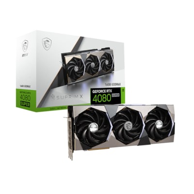 MSI GeForce RTX 4080 Super 16GB SUPRIM X Grafikkarte 3xDP/HDMI von MSI