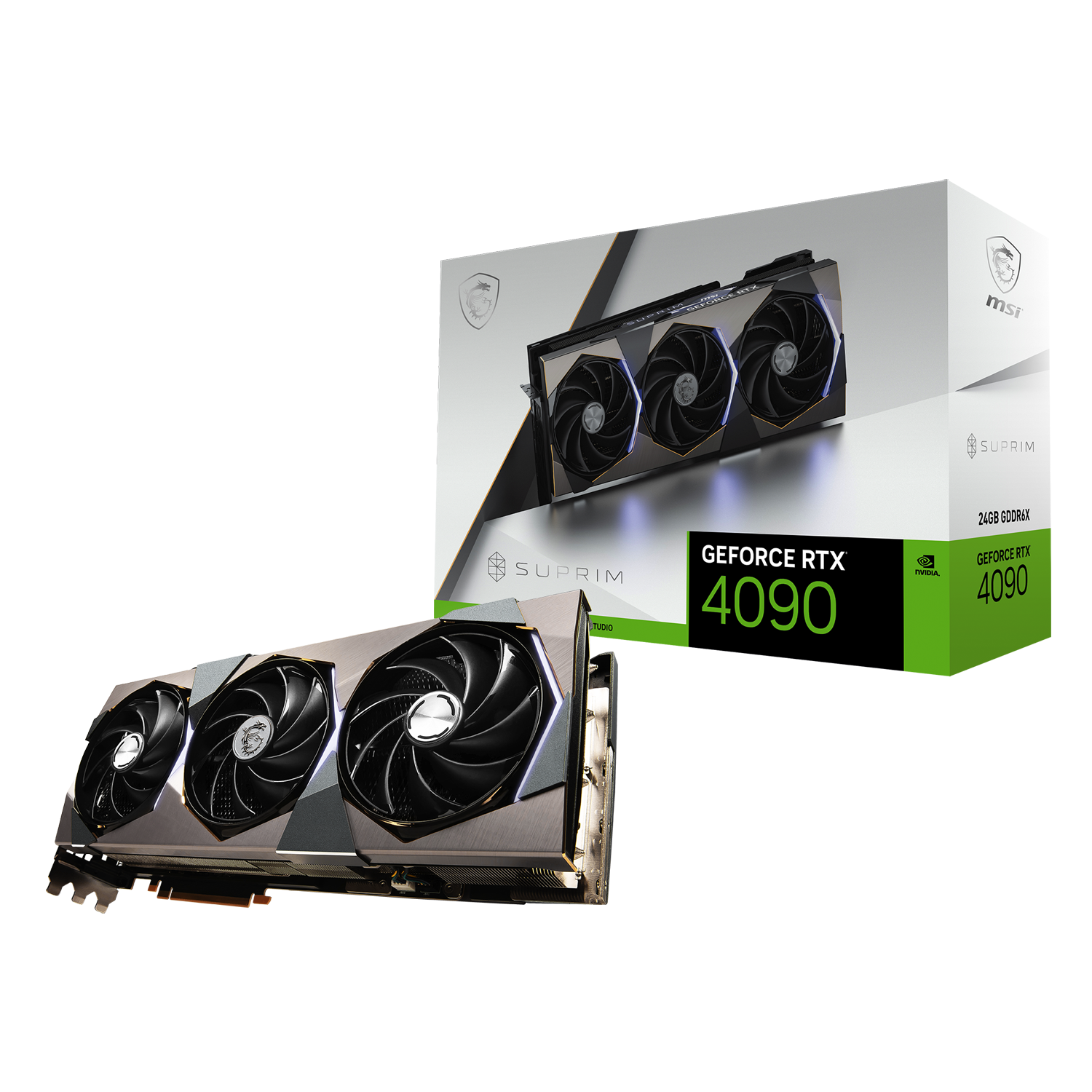 MSI GeForce RTX 4090 SUPRIM X 24G Grafikkarte - 24GB GDDR6X, HDMI, 3x DP von MSI