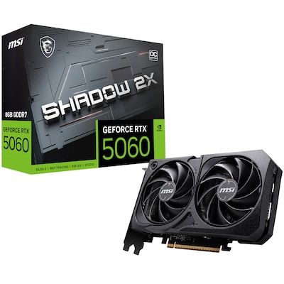 MSI GeForce RTX 5060 8G SHADOW 2X OC 8GB GDDR7 Grafikkarte HDMI/DP MSI GeForce RTX 5060 8G SHADOW 2X OC 8GB GDDR7 Grafikkarte HDMI/DP von MSI