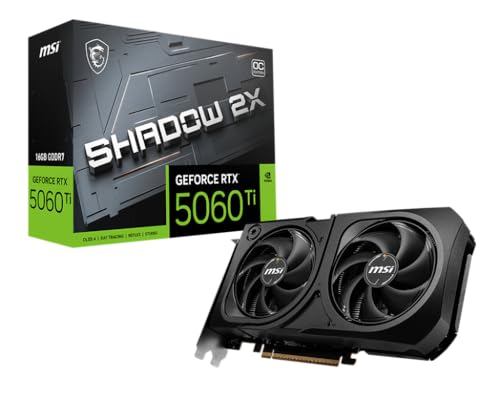 MSI GeForce RTX 5060 Ti 16G Shadow 2X OC Plus MSI GeForce RTX 5060 Ti 16G Shadow 2X OC Plus von MSI