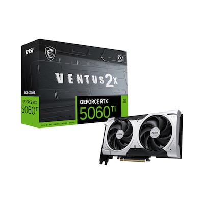 MSI GeForce RTX 5060 Ti 8G GAMING VENTUS 2X OC PLUS 8GB GDDR7 Grafikkarte HDMI/DP von MSI