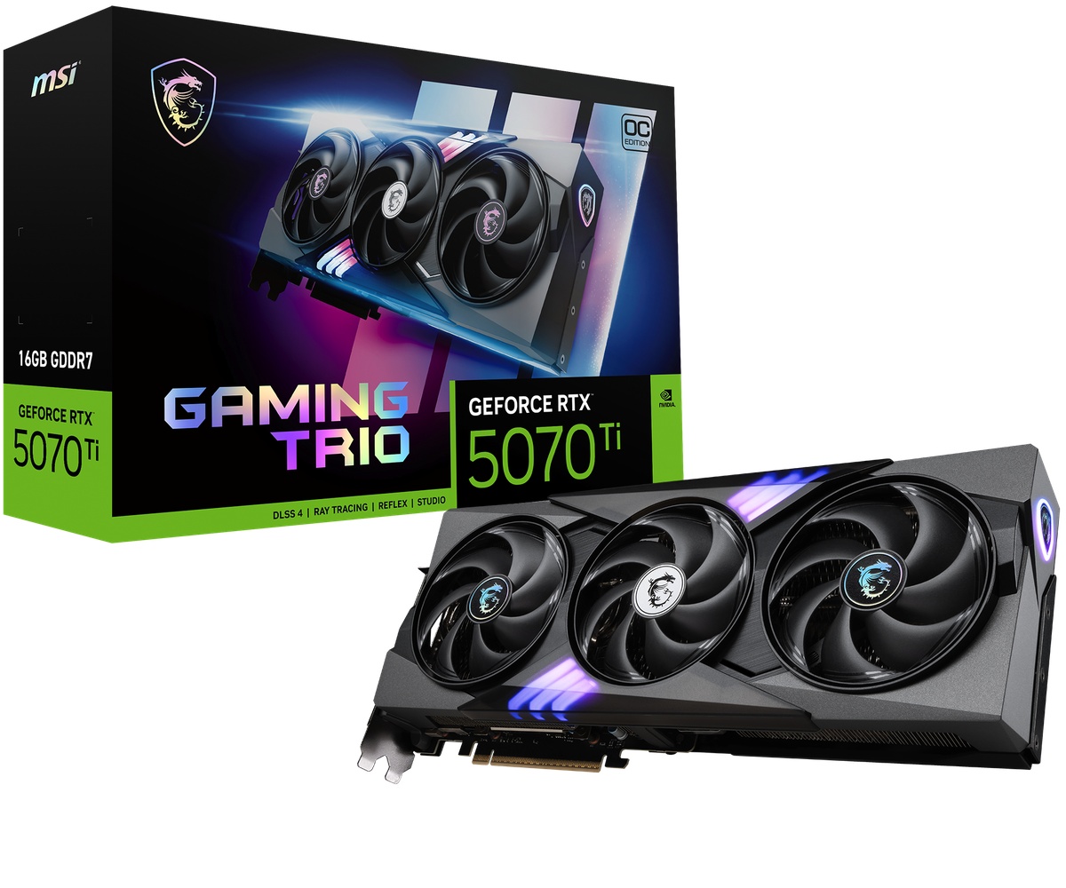 MSI GeForce RTX 5070 Ti 16G GAMING TRIO OC PLUS B-Ware - 16GB GDDR7, HDMI, 3x DP von MSI