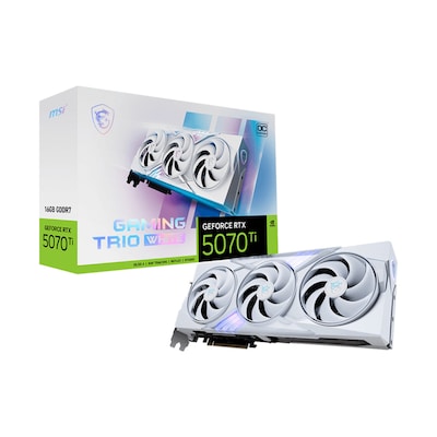 MSI GeForce RTX 5070 Ti 16G GAMING TRIO OC White 16GB GDDR7 1x HDMI, 3x DP MSI GeForce RTX 5070 Ti 16G GAMING TRIO OC White 16GB GDDR7 1x HDMI, 3x DP von MSI