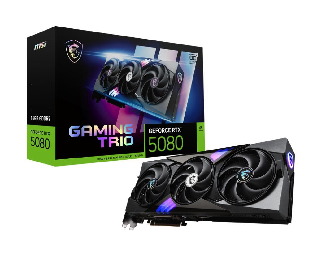 MSI GeForce RTX 5080 16G GAMING TRIO OC MSI GeForce RTX 5080 16G GAMING TRIO OC von MSI