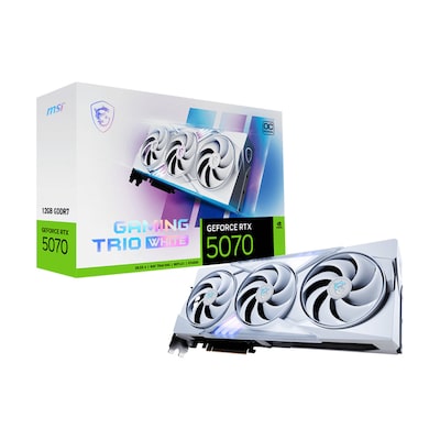 MSI GeForce RTX 5070 GAMING TRIO OC White Grafikkarte DP/HDMI von MSI