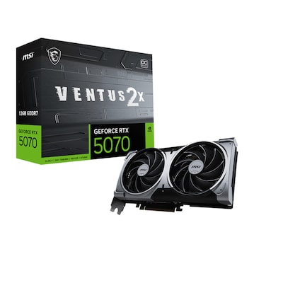 MSI GeForce RTX 5070 VENTUS 2X OC 12GB GDDR7 Grafikkarte DP/HDMI von MSI