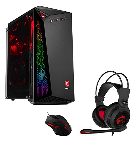 MSI Infinite A VR7RD-002DE Gaming-PC inkl. MSI Gaming Pack (Intel Core i7-7700, MSI Nvidia GeForce GTX1070 GAMING 8G, 256GB PCIe SSD, 2x8 GB DDR4, Windows 10 Home) schwarz von MSI
