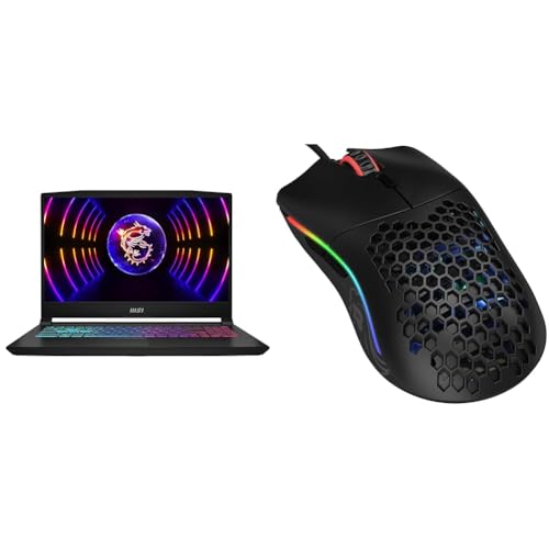 MSI Katana 17 Gaming Notebook, 43,9 cm (17,3 Zoll) FHD, 144 Hz & Glorious Gaming Model O Wired Gaming Mouse – superleichtes Wabendesign mit 67 g von MSI